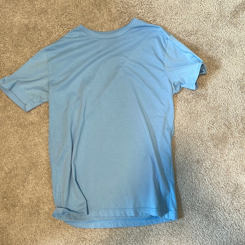 baby blue t-shirt